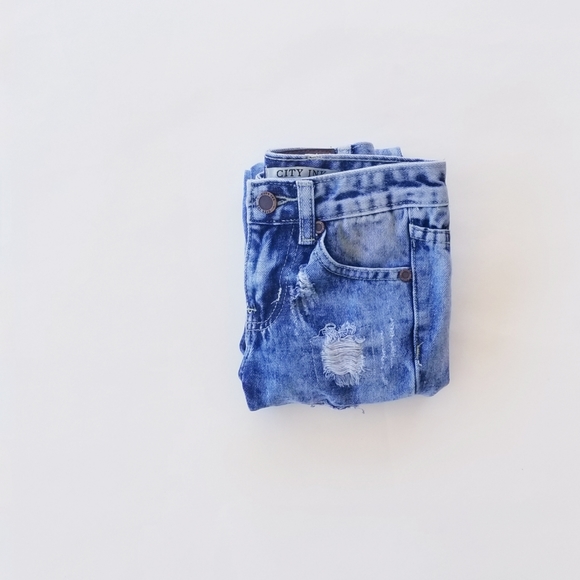 City Ink Jeans Acid Washed Jeans Size 4 Girls - Picture 8 of 13